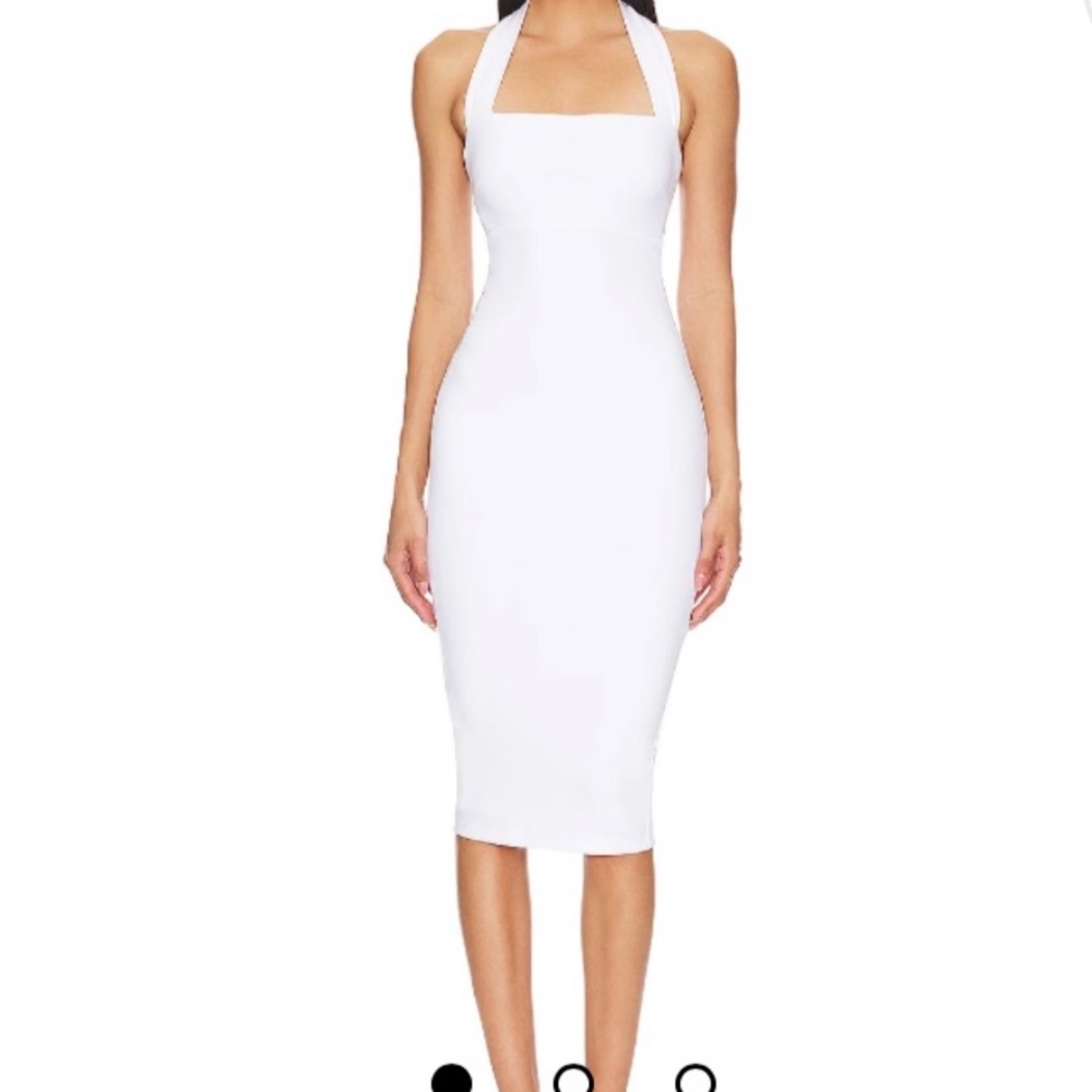 NWT White NOOKIE Boulevard MIDI Dress Halter size M